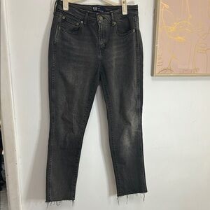 Gap Vintage Slim with Raw Hem Women's Black Jeans- size 27